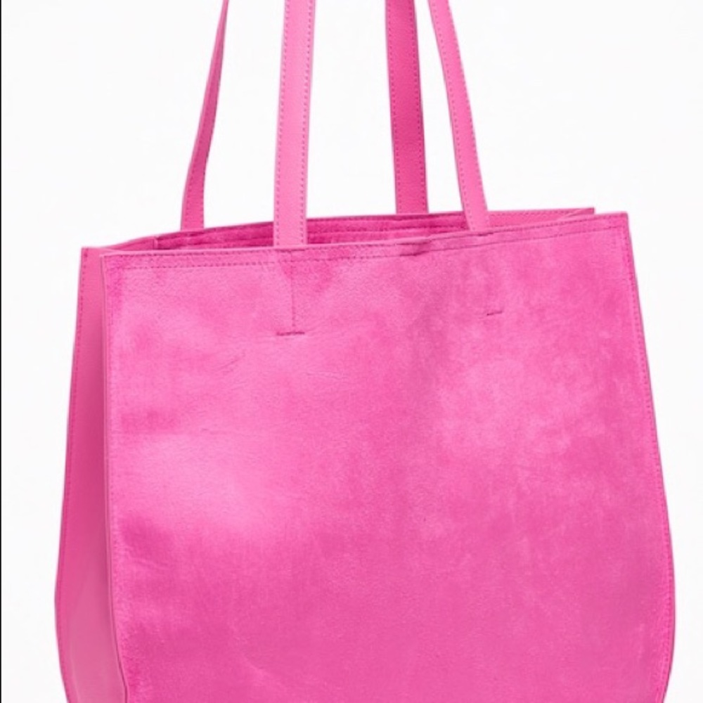 Old Navy faux suede half moon tote